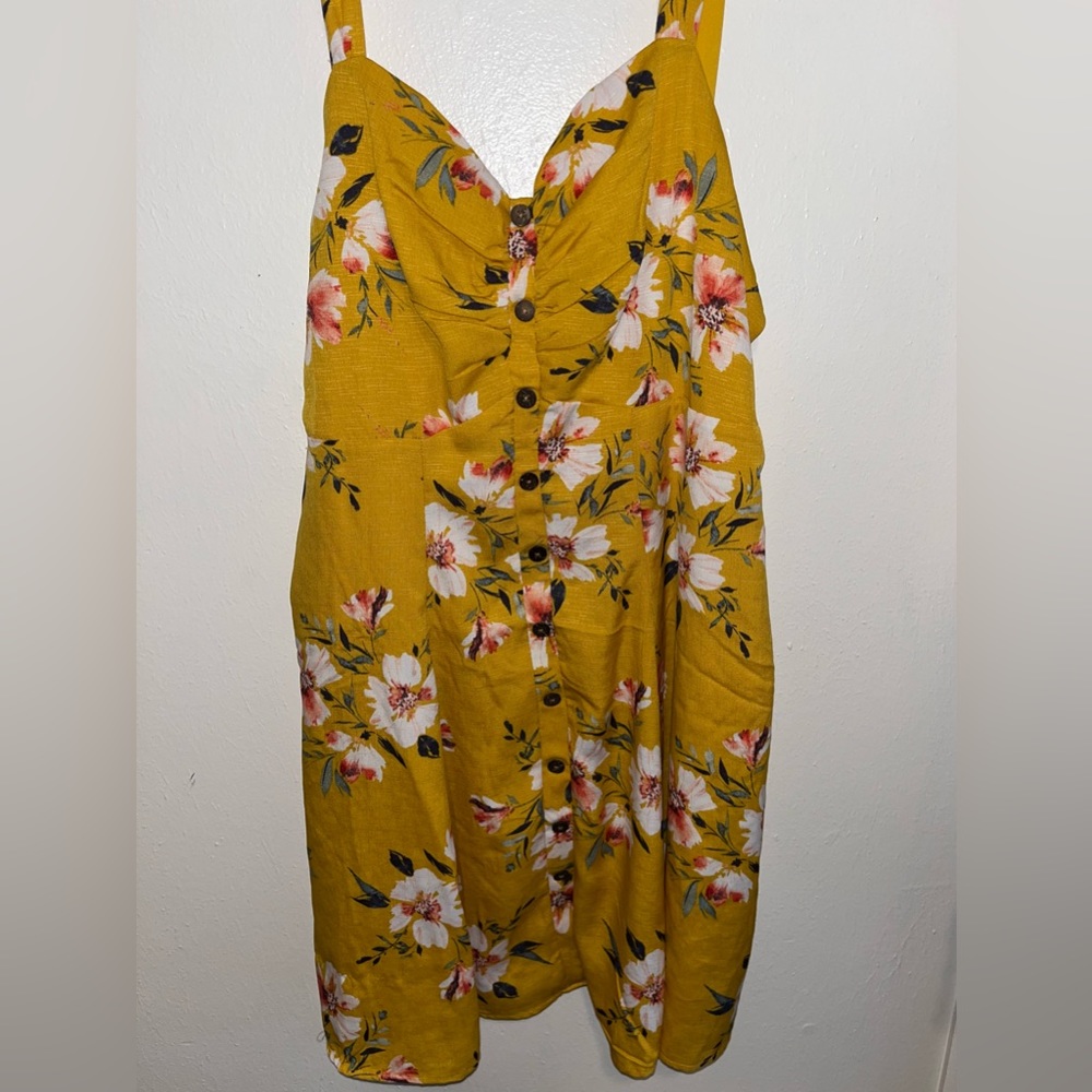 Yellow Floral Sundress